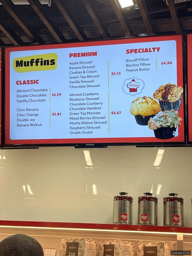 AJ Delights - menu