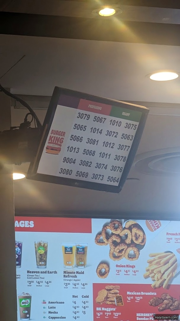 KFC - menu