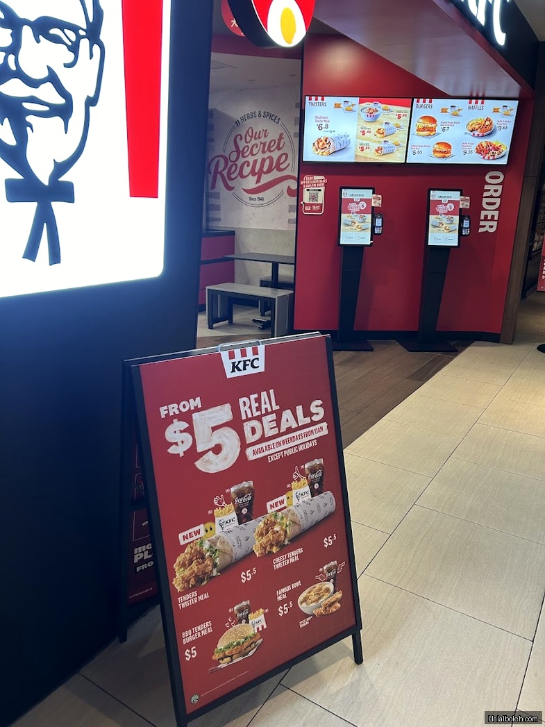 KFC - menu