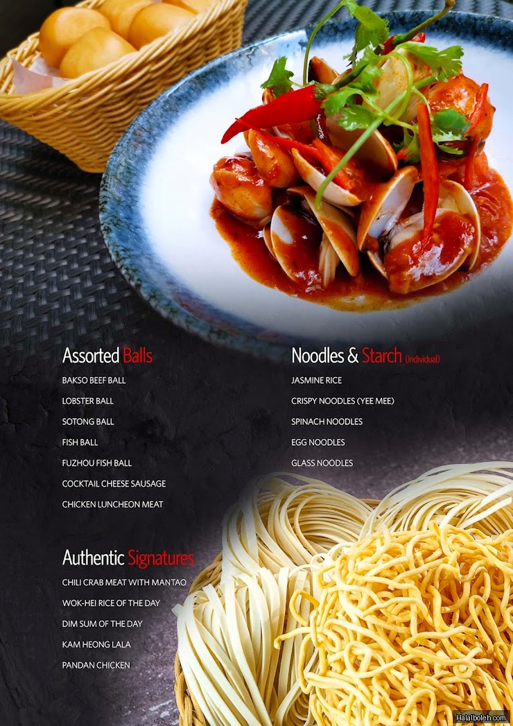 The Buffet Restaurant at M Hotel Singapore City Centre - Menu