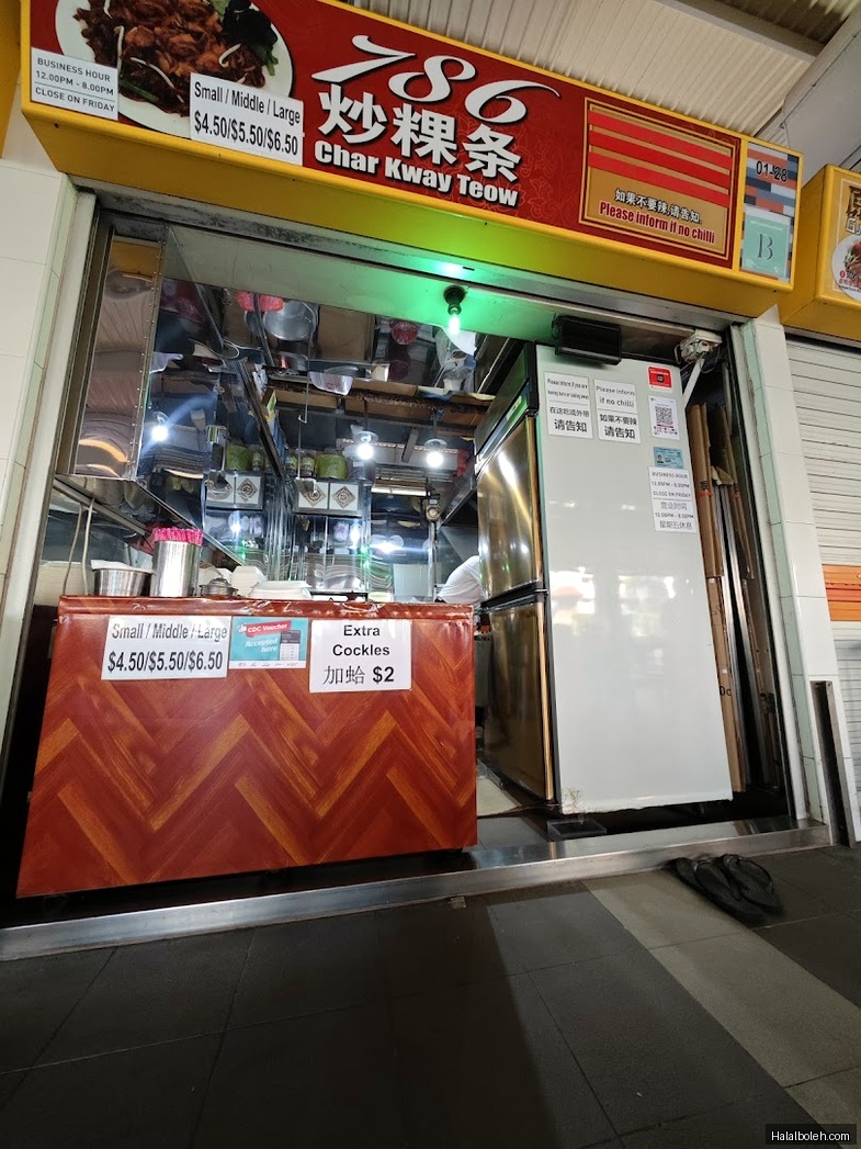 786 Char Kway Teow - menu