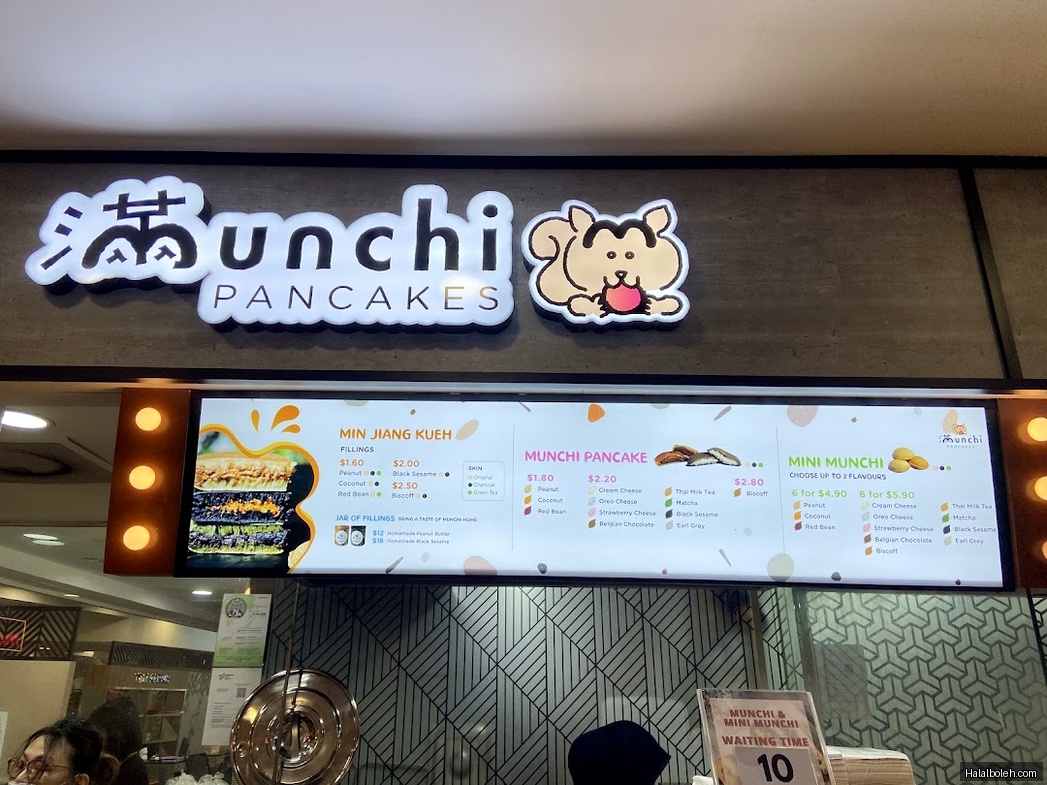 Munchi Pancakes - menu