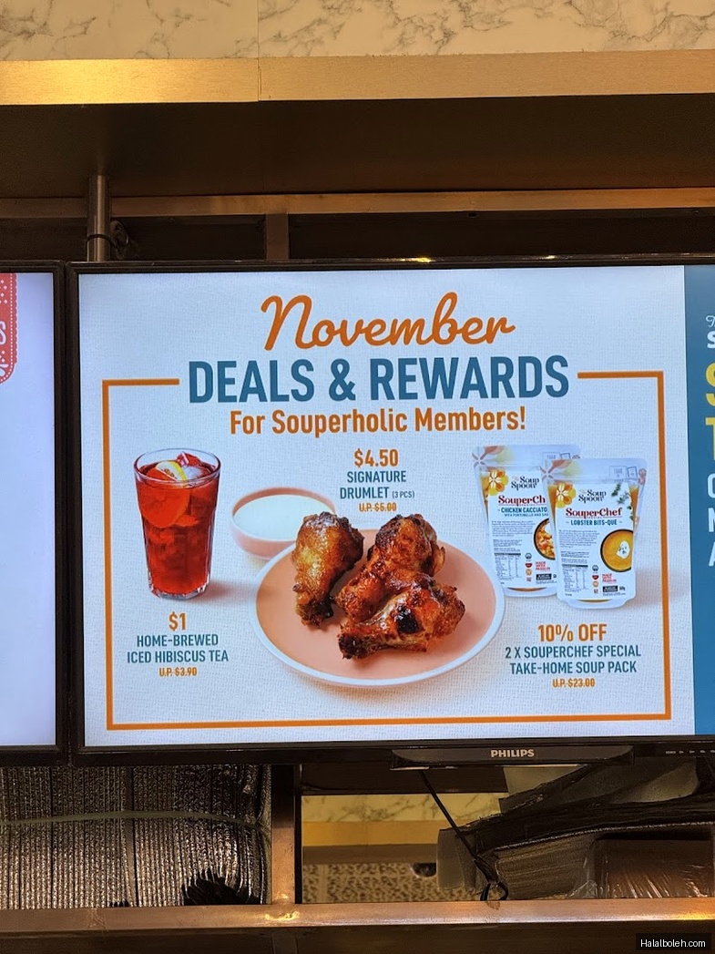 The Soup Spoon - menu