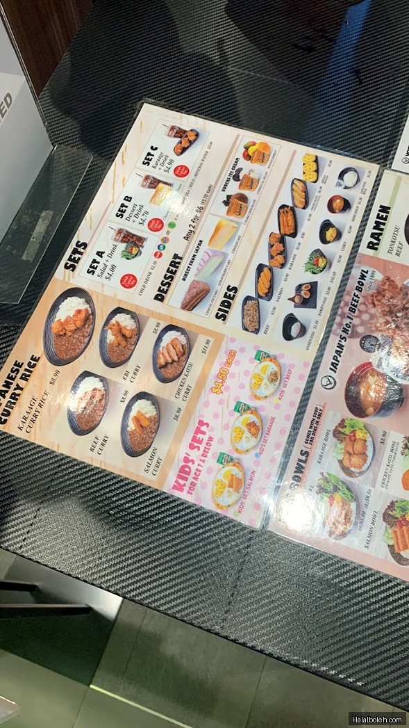 Yoshinoya - menu