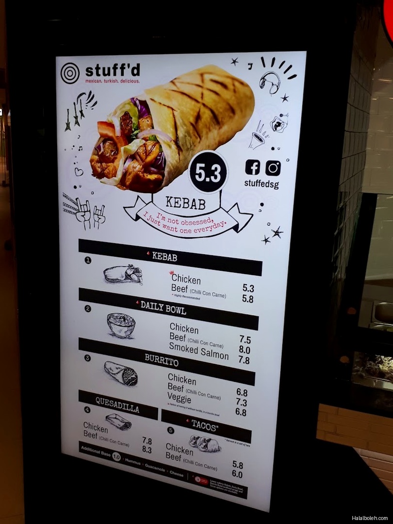 Stuff'd - menu