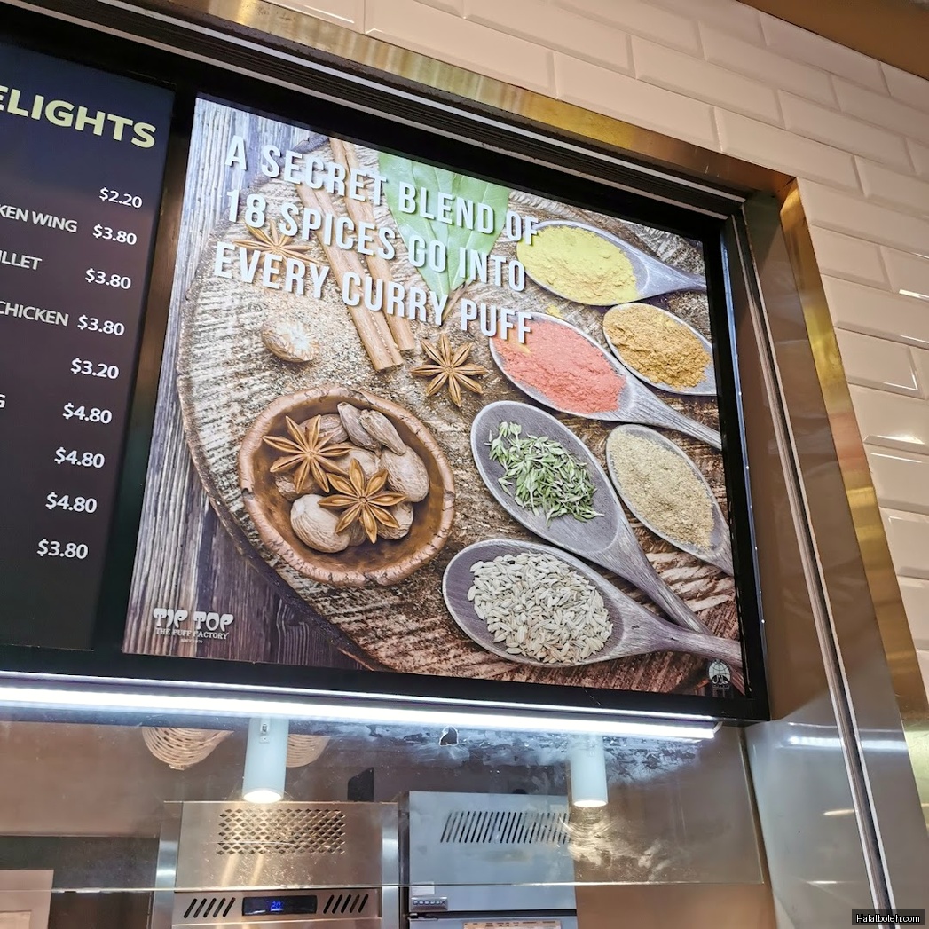 Tip Top at Bugis Junction - Menu