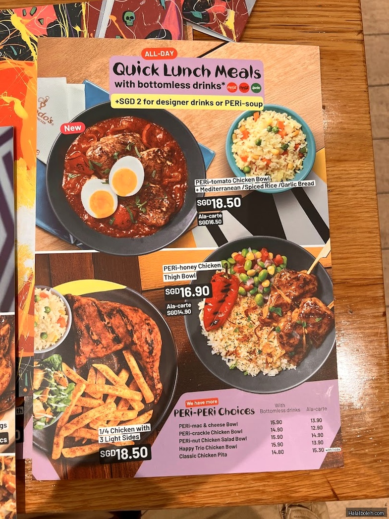 Nando's - menu