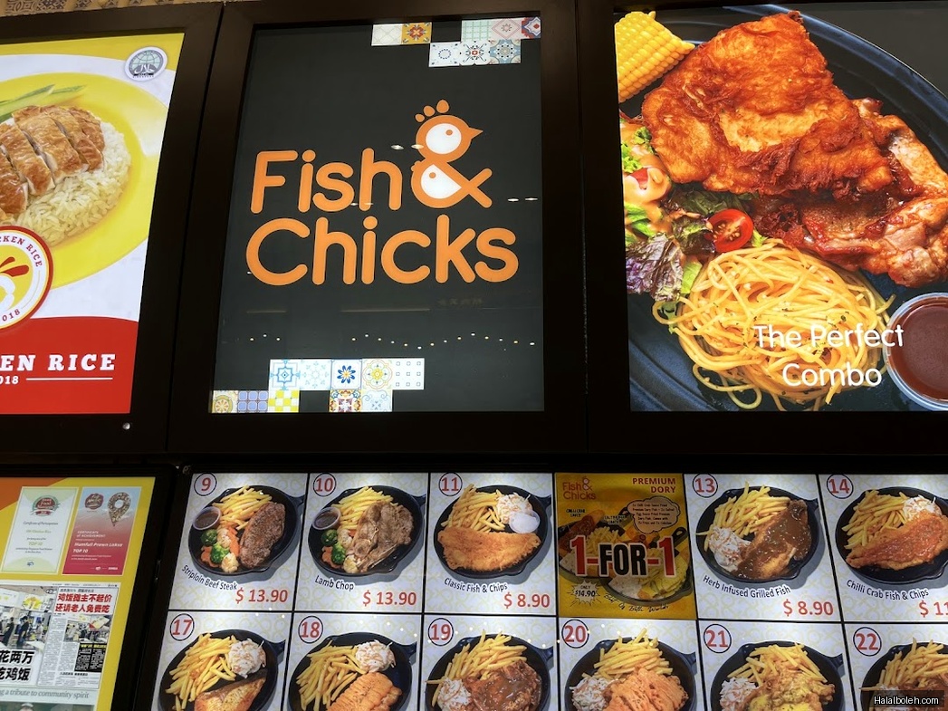 Fish & Chicks - menu