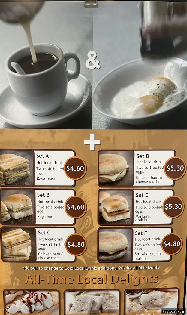 Kaffe & Toast - menu