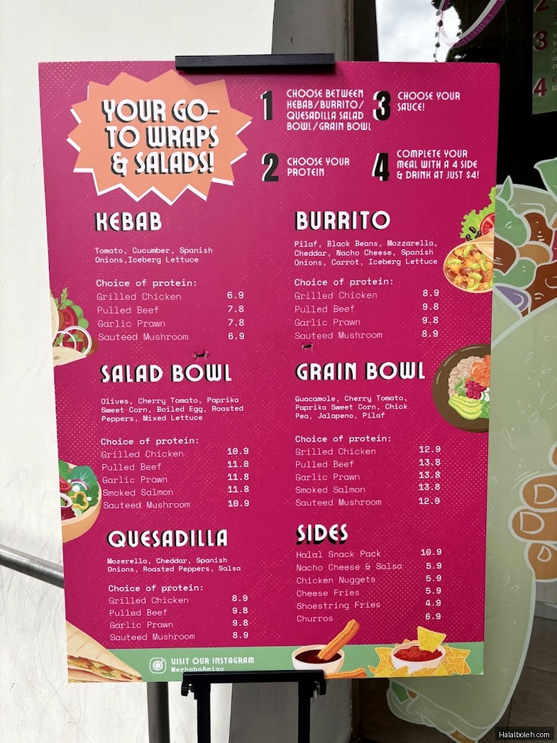 Merhaba Amigo - menu