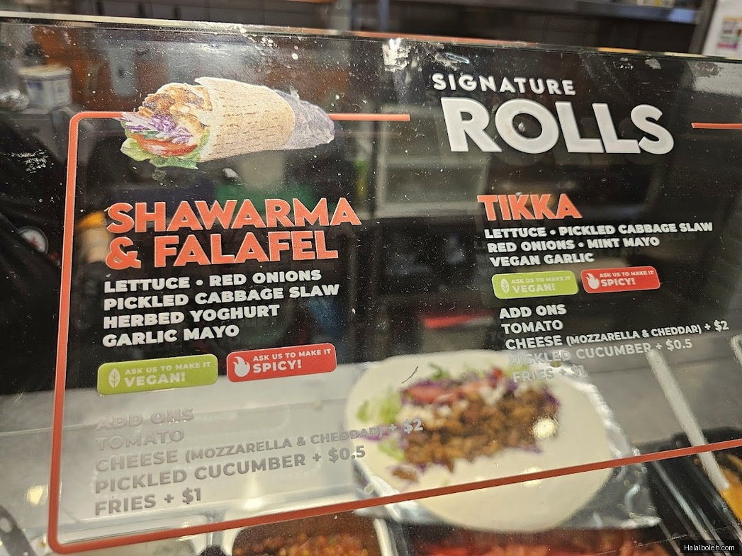 Kebabs Faktory at Funan Mall - Menu