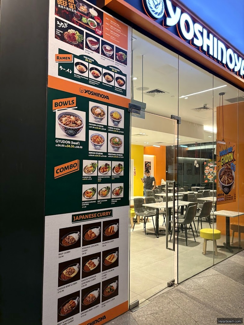 Yoshinoya - menu