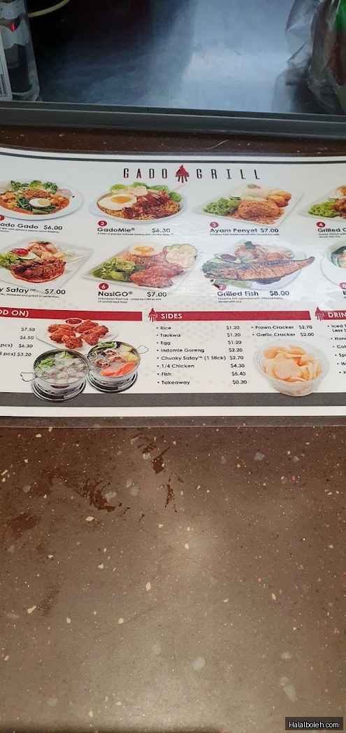 Gado Grill - menu