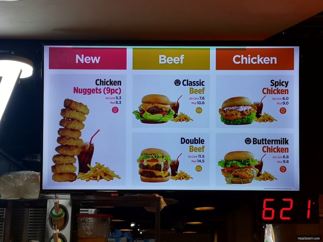 Ordinary Burgers - menu