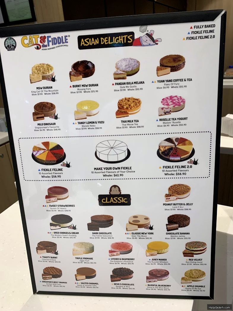 Cat & the Fiddle - menu