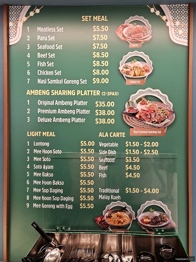 Hjh Maimunah - menu
