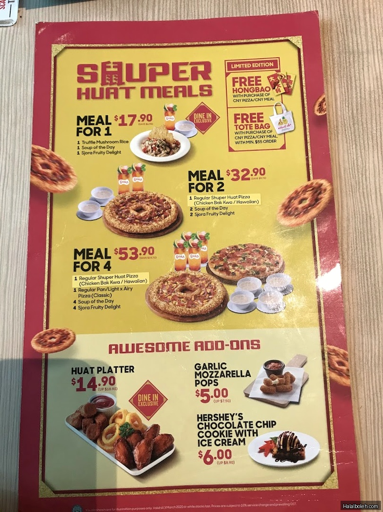 Pizza Hut - menu