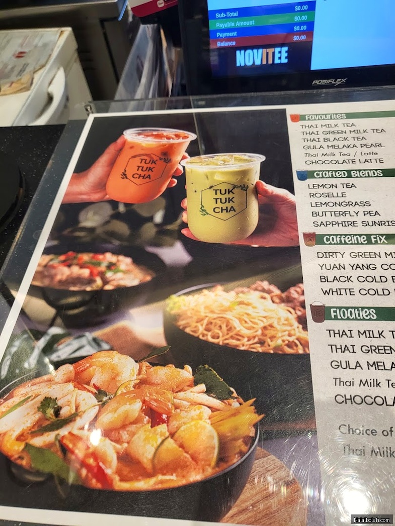 Tuk Tuk Cha - menu