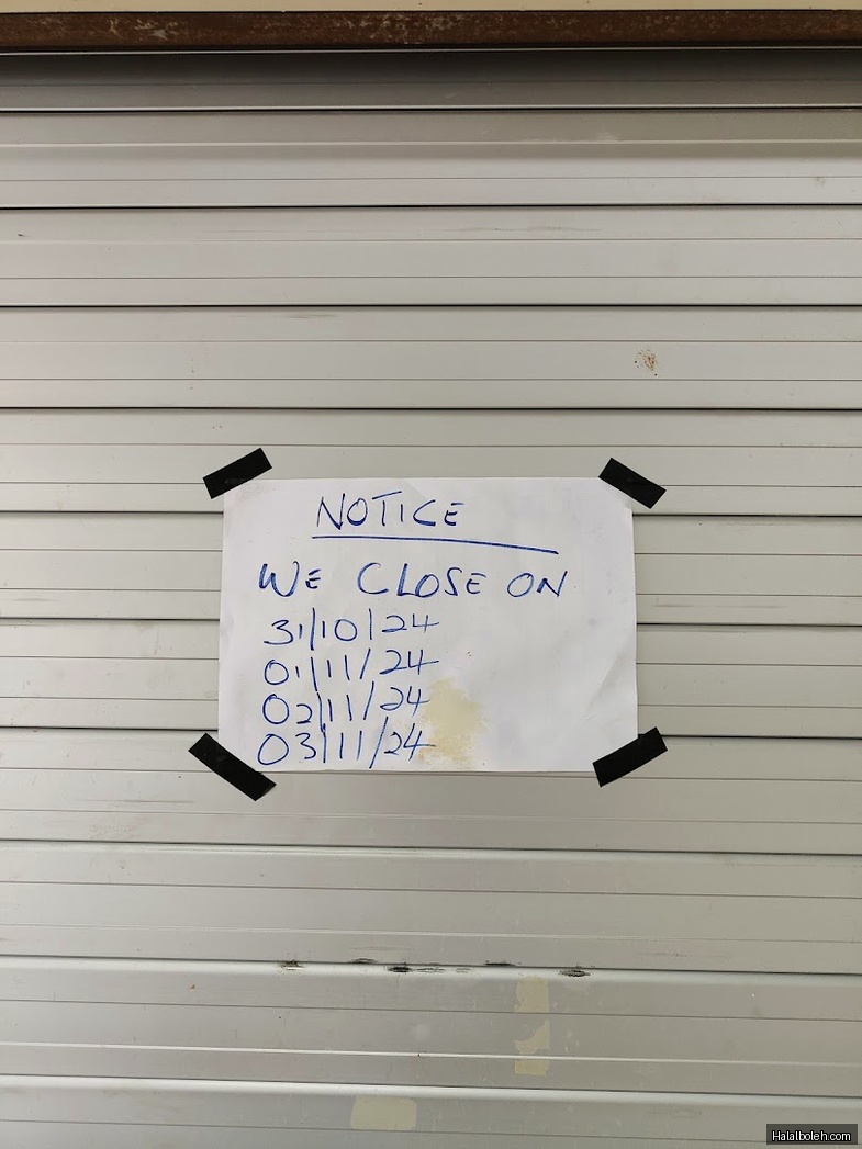 Mat Noh & Rose - menu