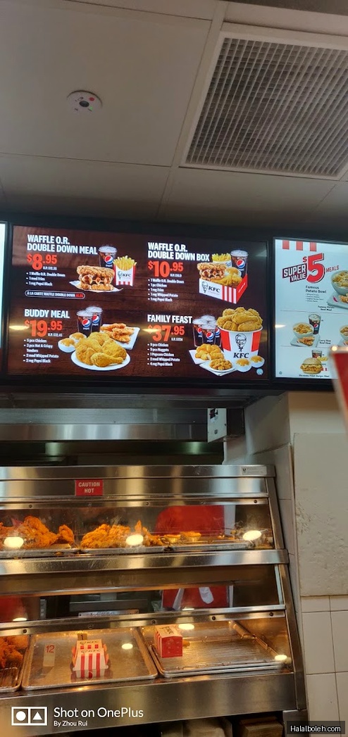 KFC - menu