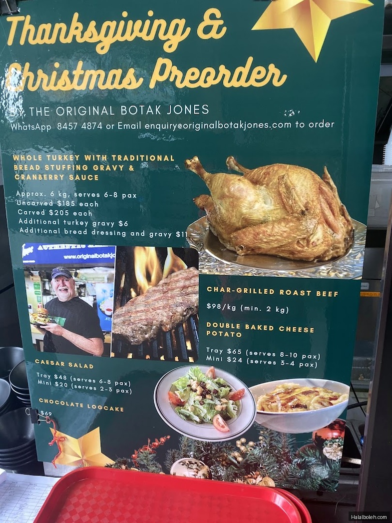 The Original Botak Jones at Bedok Food City - Menu