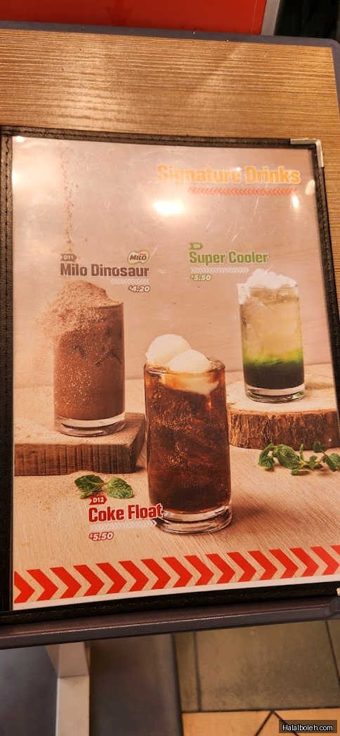 Mana Lagi at Hougang Green Shopping Mall - Menu