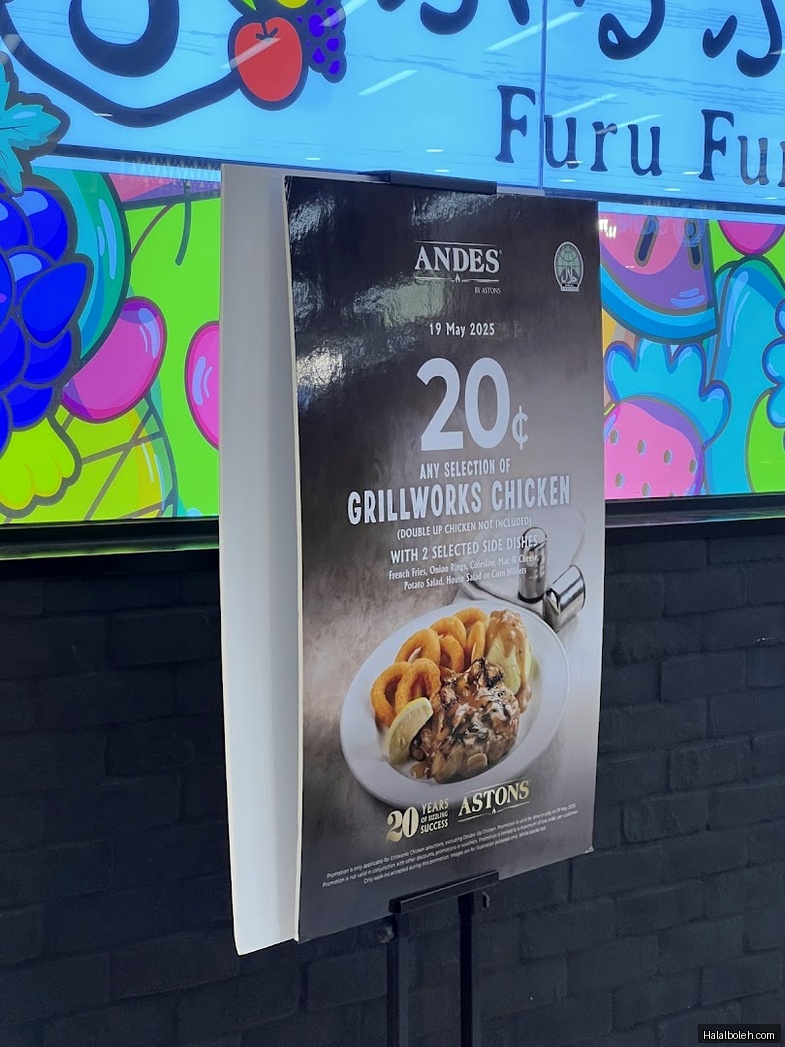 Andes by Astons - menu