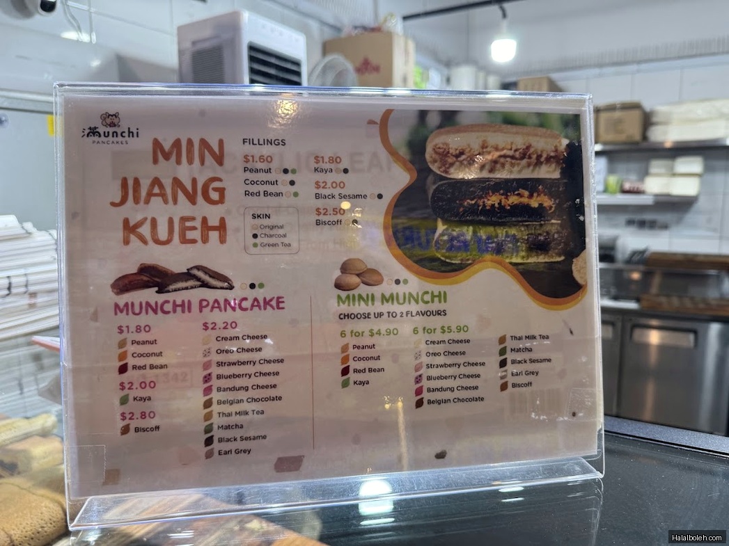Munchi Pancakes - menu