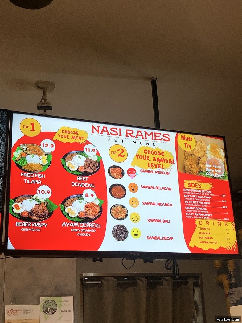 Gading Street Food - menu