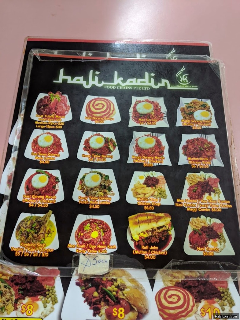 Haji Kadir Food - menu