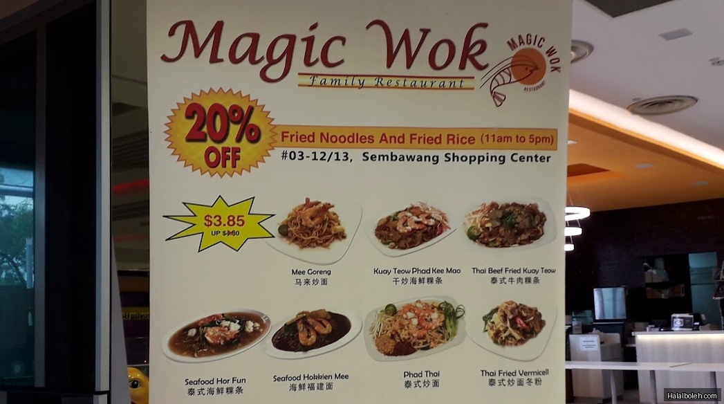 Magic Wok - menu