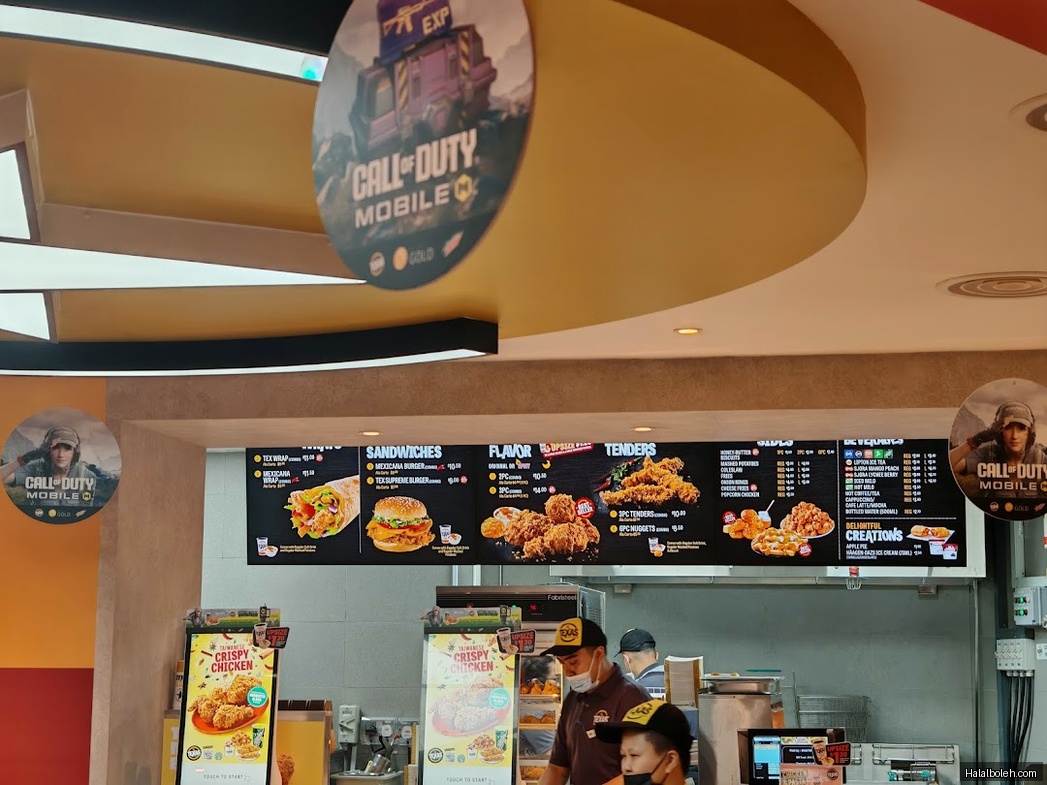 Texas Chicken - menu