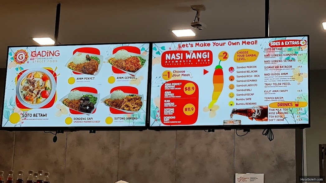 Gading Street Food - menu