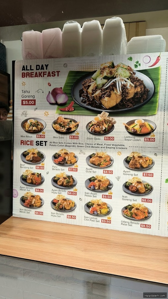 Rumah Makan Minang - menu