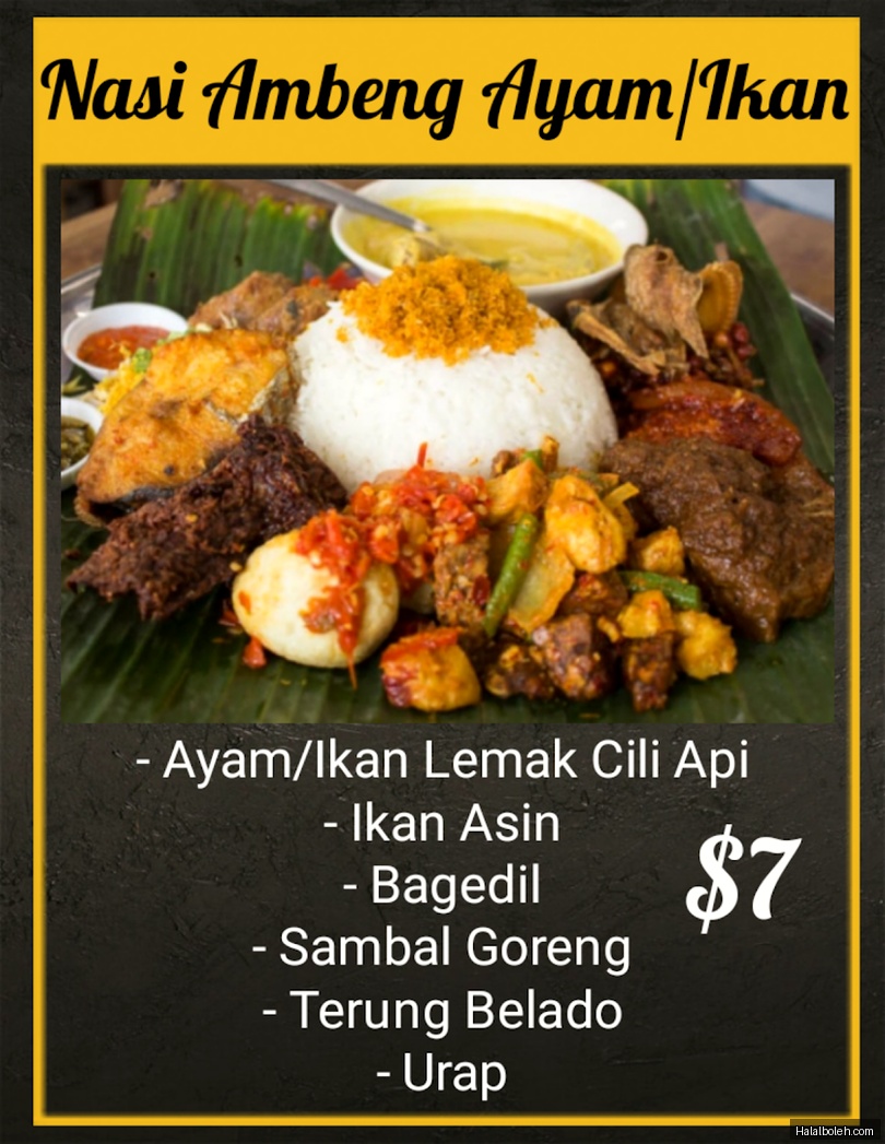 Nasi Kampung @ Jalan Tiga - menu