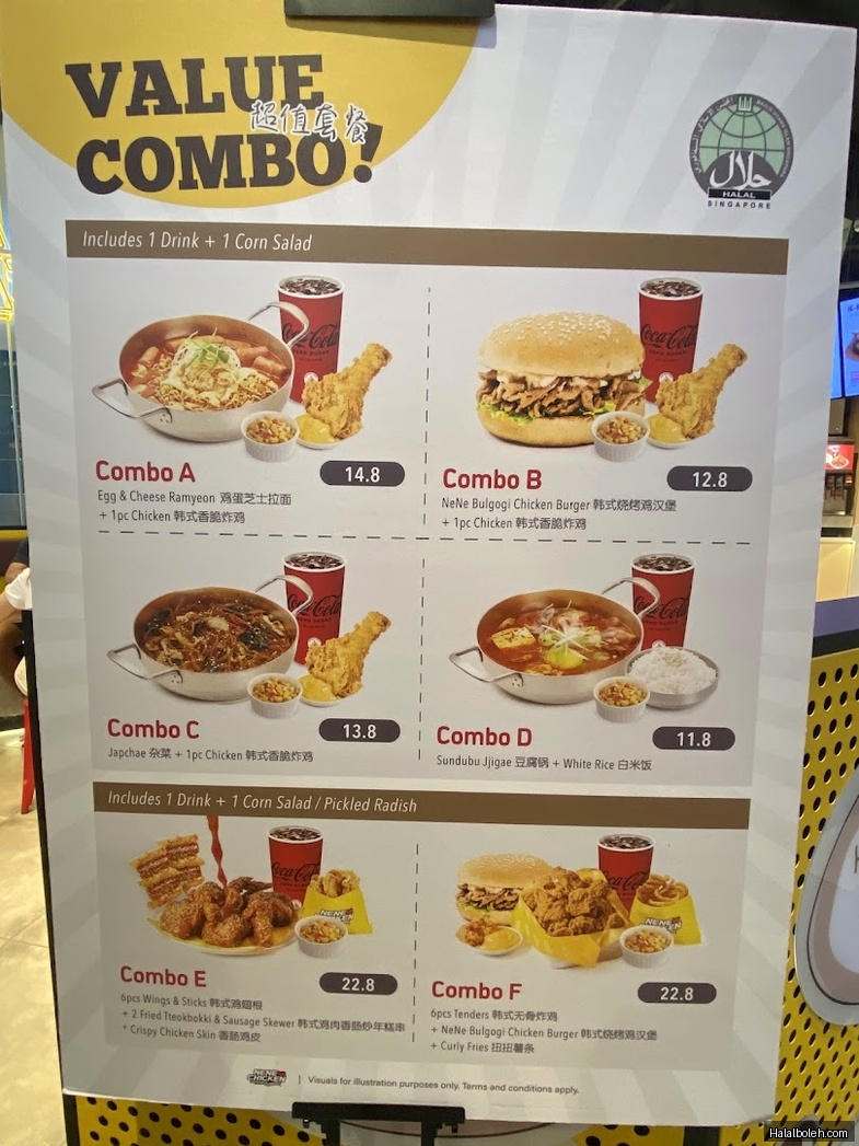 NeNe Chicken - menu