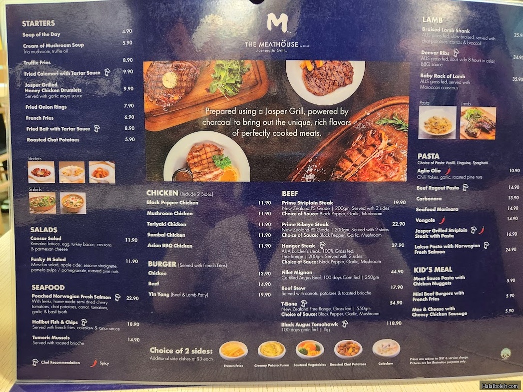 The MeatHouse - menu