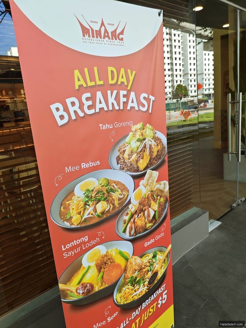 Rumah Makan Minang - menu