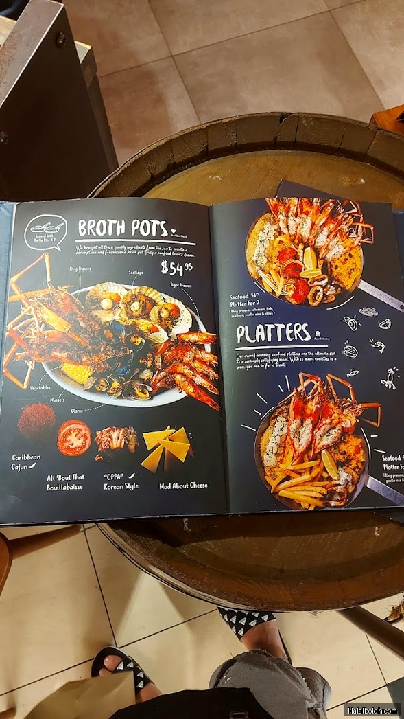 Coast & Roast - menu