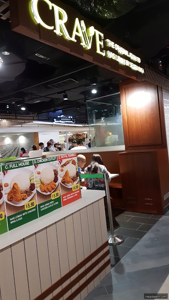 Crave Nasi Lemak - menu