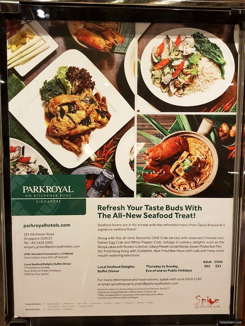 Spice Brasserie - menu