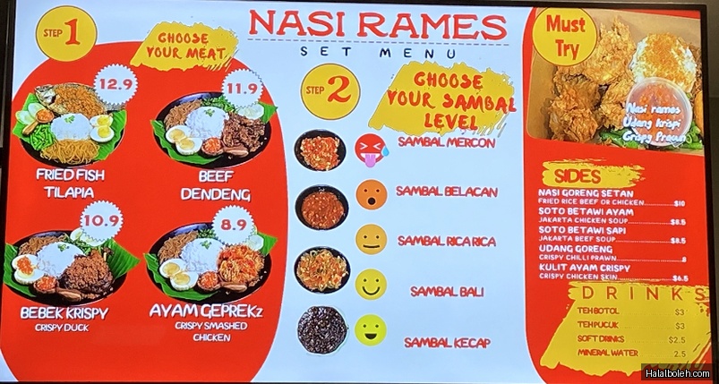 Gading Street Food - menu