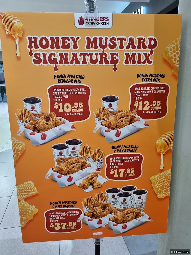 4 Fingers Crispy Chicken - menu