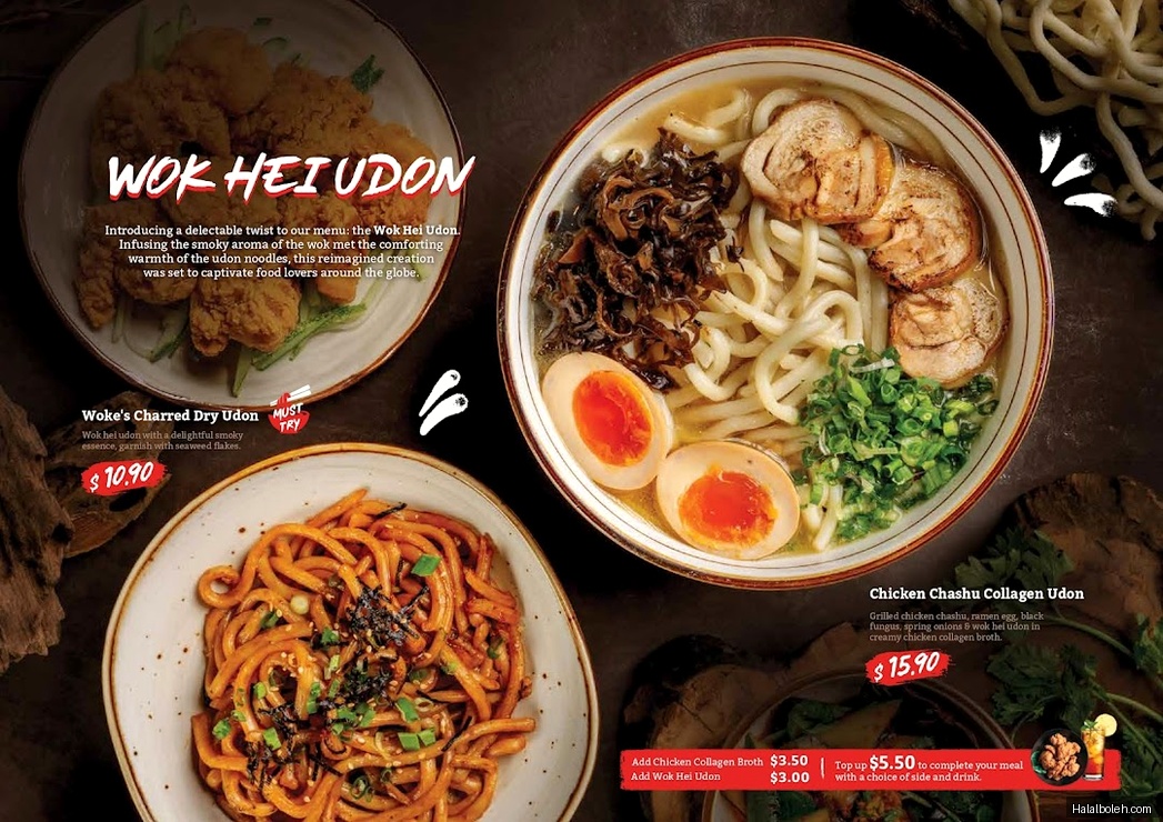 Woke Ramen - menu