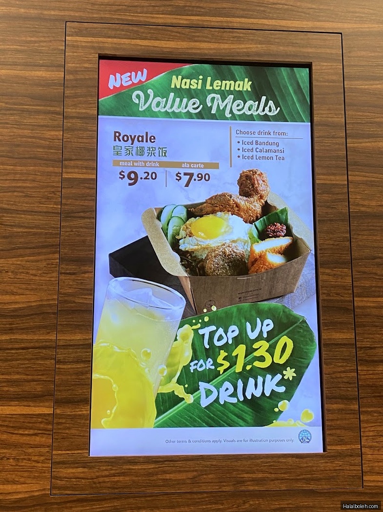 Crave Nasi Lemak - menu