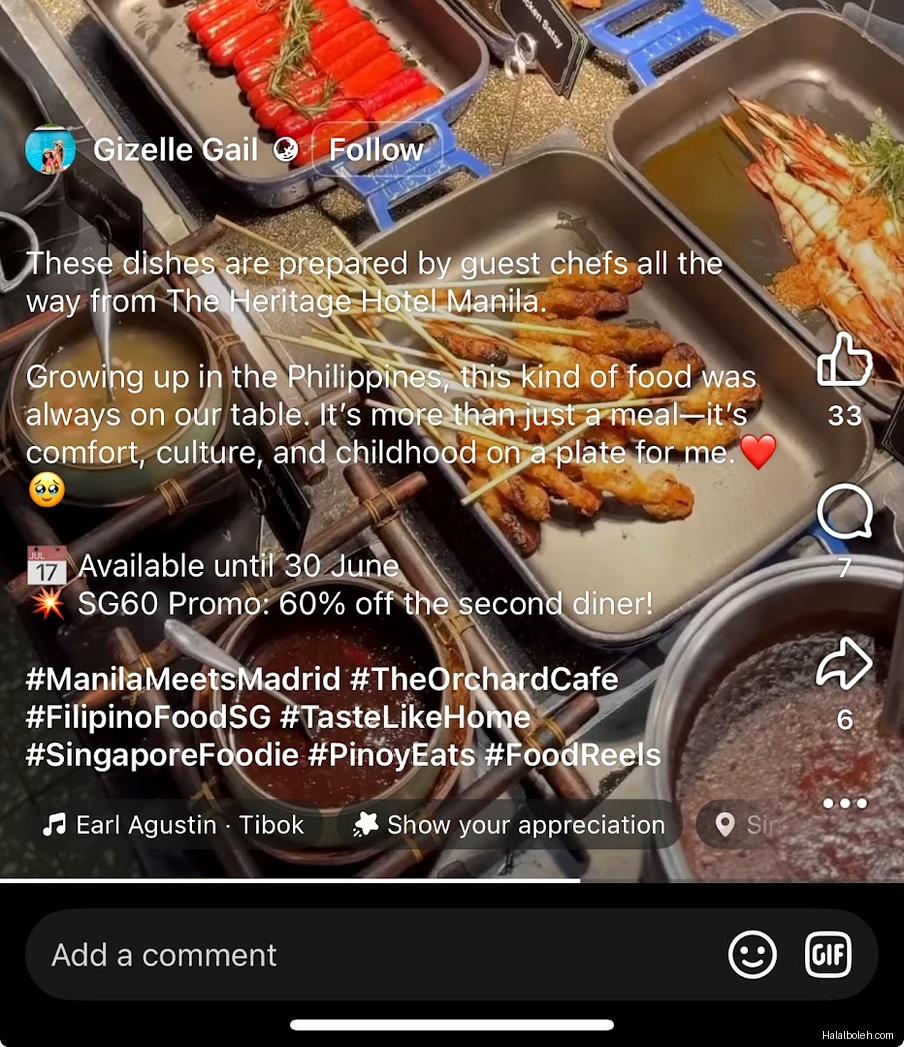 Muslim Kitchen @ Orchard Hotel at Orchard Hotel - Menu