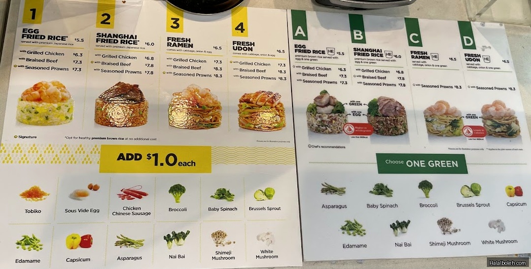 Wok Hey - menu