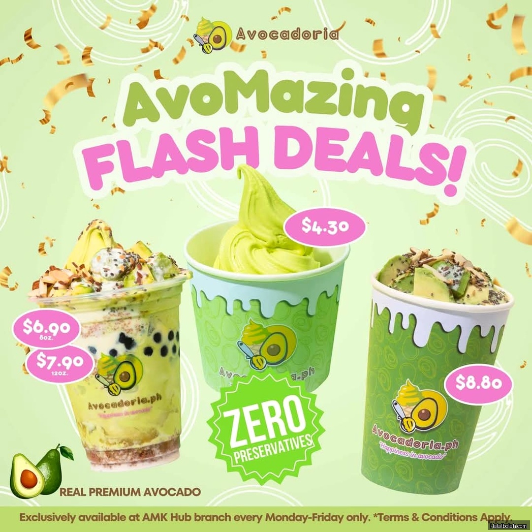 Avocadoria - menu