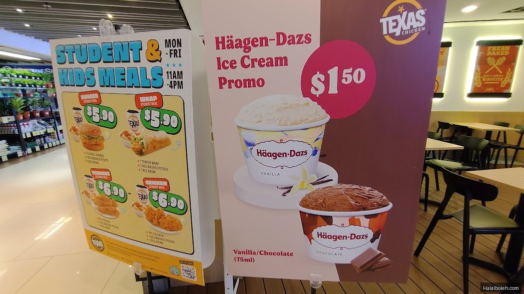 Texas Chicken - menu