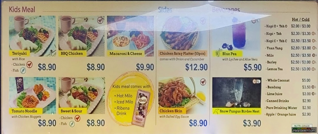 Old Chang Kee - menu